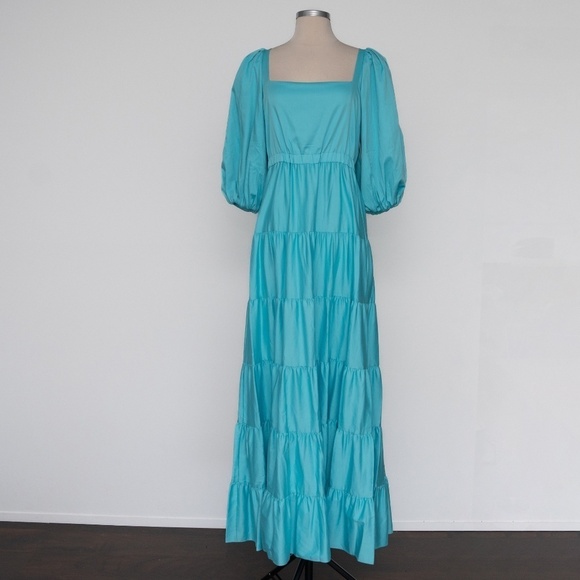 Alice + Olivia. Shayla Tiered Gathered Cotton-blend Maxi‎ Dress. - Picture 2 of 16